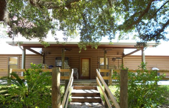 Galvalume gutters installed on rear porch